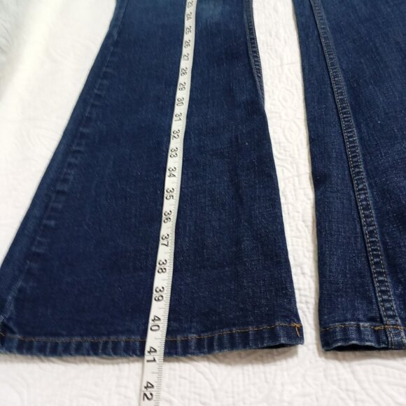 L.E.I Womens Flare Denim Jeans Size 7/8 Made In Mexico - Picture 9 of 9